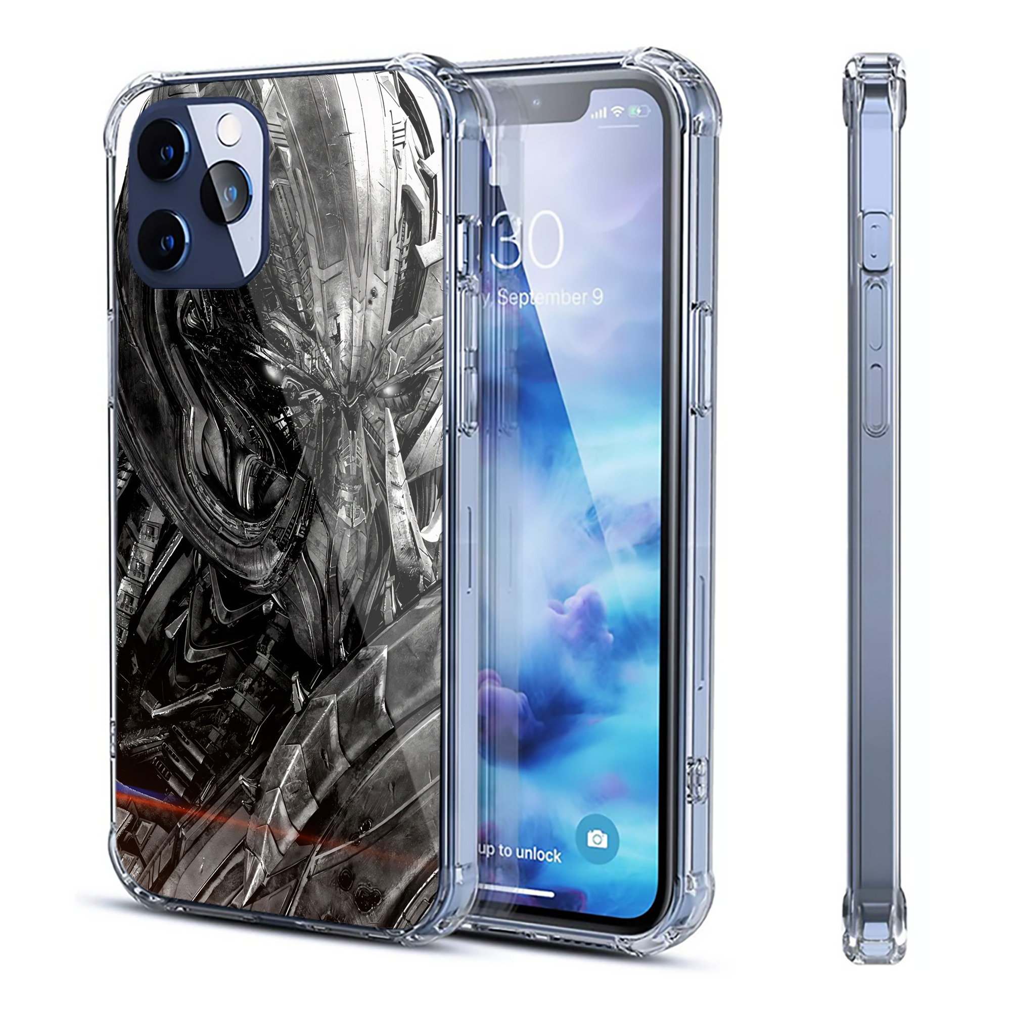 （画像用） Transformers トランスフォーマー 【iPhone 12シリーズ対応】透明スマホケース（クリアソフトケース）